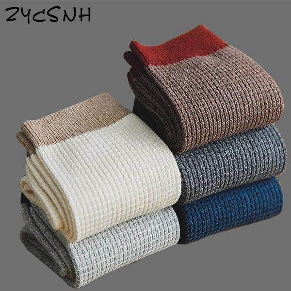 2021 Brand New High Quality Men Cotton Harajuku Happy Socks Compression Socks Men's  Business Dress Long Socks Gifts 5 Pairs Hot