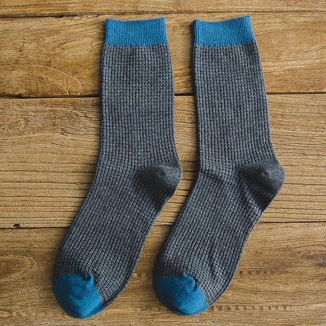 2021 Brand New High Quality Men Cotton Harajuku Happy Socks Compression Socks Men's  Business Dress Long Socks Gifts 5 Pairs Hot