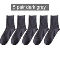 2021 Brand New High Quality Men Cotton Harajuku Happy Socks Compression Socks Men's  Business Dress Long Socks Gifts 5 Pairs Hot