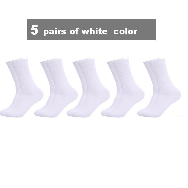 2021 Brand New High Quality Men Cotton Harajuku Happy Socks Compression Socks Men's  Business Dress Long Socks Gifts 5 Pairs Hot