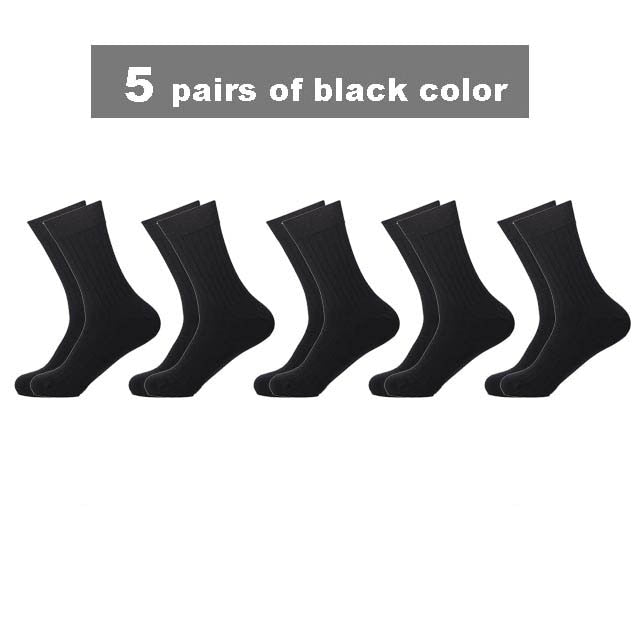 2021 Brand New High Quality Men Cotton Harajuku Happy Socks Compression Socks Men's  Business Dress Long Socks Gifts 5 Pairs Hot