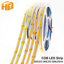 COB LED Strip 320 384 528 LEDs High Density Flexible COB LED Lights DC12V 24V RA90 3000K 4000K 6000K LED Tape 5m/lot.