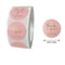 Thank You Stickers Labels Seals Thank You for Supporting My Small Business Stickers Roll Round Kraft Pink Black Labels For Shop
