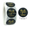 Thank You Stickers Labels Seals Thank You for Supporting My Small Business Stickers Roll Round Kraft Pink Black Labels For Shop