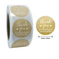 Thank You Stickers Labels Seals Thank You for Supporting My Small Business Stickers Roll Round Kraft Pink Black Labels For Shop