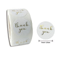 Thank You Stickers Labels Seals Thank You for Supporting My Small Business Stickers Roll Round Kraft Pink Black Labels For Shop