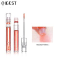 QIBEST Moisturizing Lip Gloss Base Lipstick Makeup Water Lip Tint Glitter Lip Plumper Shimmer Mint Flavor Transparent Lip Gloss