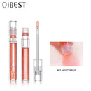 QIBEST Moisturizing Lip Gloss Base Lipstick Makeup Water Lip Tint Glitter Lip Plumper Shimmer Mint Flavor Transparent Lip Gloss