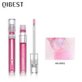 QIBEST Moisturizing Lip Gloss Base Lipstick Makeup Water Lip Tint Glitter Lip Plumper Shimmer Mint Flavor Transparent Lip Gloss