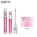 QIBEST Moisturizing Lip Gloss Base Lipstick Makeup Water Lip Tint Glitter Lip Plumper Shimmer Mint Flavor Transparent Lip Gloss