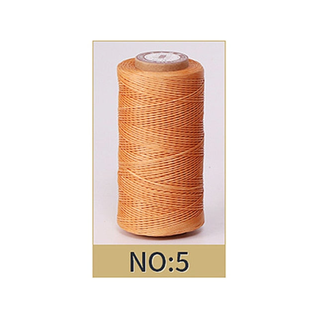 50M 0.8Mm Thickness Waxed Thread For Leather Waxed Cord For Diy Handicraft Tool Hand Stitching Thread Flat Waxed Sewing Line