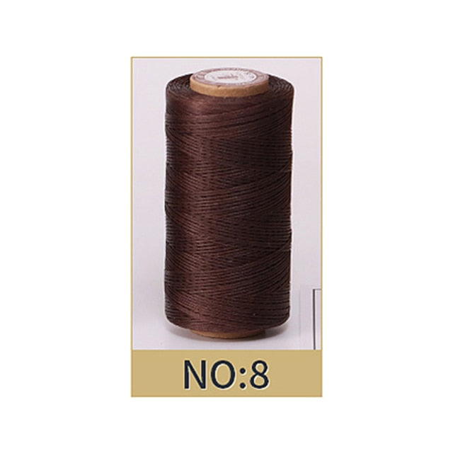 50M 0.8Mm Thickness Waxed Thread For Leather Waxed Cord For Diy Handicraft Tool Hand Stitching Thread Flat Waxed Sewing Line