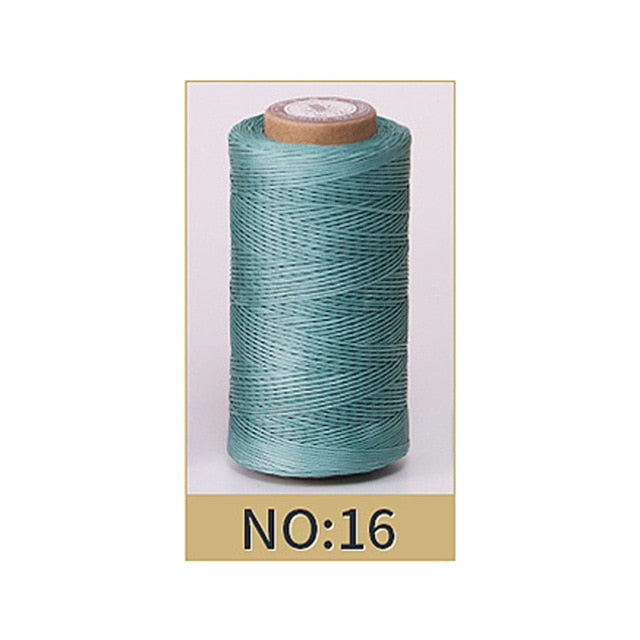 50M 0.8Mm Thickness Waxed Thread For Leather Waxed Cord For Diy Handicraft Tool Hand Stitching Thread Flat Waxed Sewing Line
