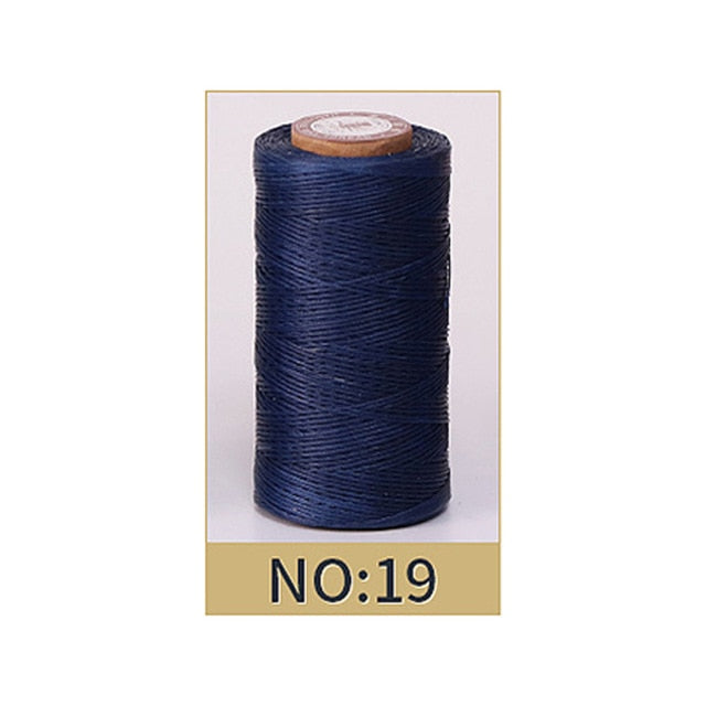 50M 0.8Mm Thickness Waxed Thread For Leather Waxed Cord For Diy Handicraft Tool Hand Stitching Thread Flat Waxed Sewing Line