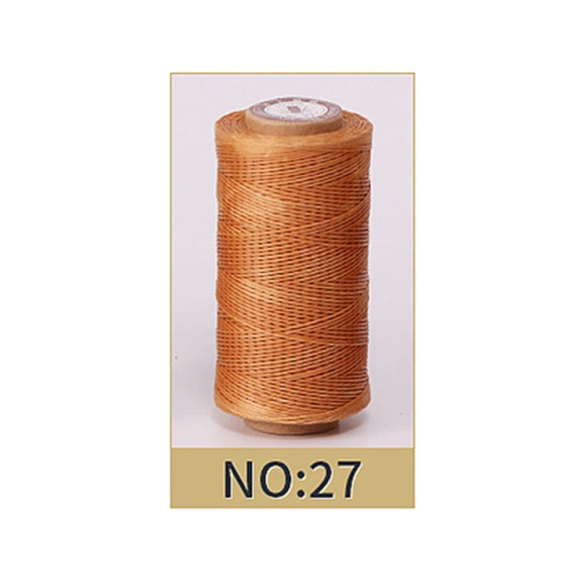 50M 0.8Mm Thickness Waxed Thread For Leather Waxed Cord For Diy Handicraft Tool Hand Stitching Thread Flat Waxed Sewing Line