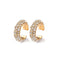 2020 New Fashion Pearl Ear Cuff Bohemia Stackable C Shaped CZ Rhinestone Small Earcuffs Clip Earrings for Women Wedding Jewelry