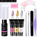 Limegirl Acrylic Gel Poly Nail Gel Kit Nail Extension Glitter Gel Nail Gel UV Building Jelly Gel Polish Enhancement Manicure Set