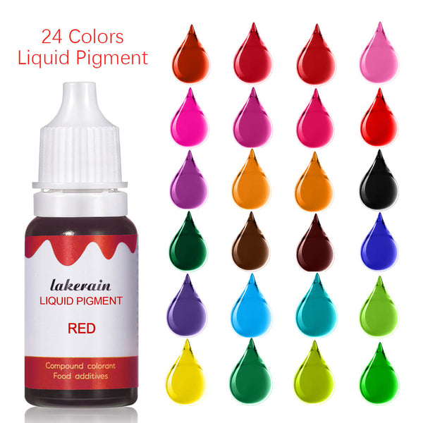 New 10ml Liquid Pigment for Lip Gloss Color Pigment Dyeing Colorant Water Oil Double Use Lipglos Diy Slime Candy Bake Ice Cream