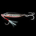 10/15/20/30g  jig Shone Hard Bait Fishing Feather Metal jigger Lure Accessories Colorful Crankbait Minnow Sinking Spinning Baits