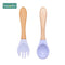 2pc Baby Silicone Spoon Feeding Set Kid Dishes Toddlers Infant Feeding Accessories Spoon Silicone Tableware Children's Goods