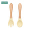 2pc Baby Silicone Spoon Feeding Set Kid Dishes Toddlers Infant Feeding Accessories Spoon Silicone Tableware Children's Goods