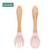 2pc Baby Silicone Spoon Feeding Set Kid Dishes Toddlers Infant Feeding Accessories Spoon Silicone Tableware Children's Goods