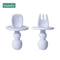 2pc Baby Silicone Spoon Feeding Set Kid Dishes Toddlers Infant Feeding Accessories Spoon Silicone Tableware Children's Goods