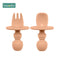 2pc Baby Silicone Spoon Feeding Set Kid Dishes Toddlers Infant Feeding Accessories Spoon Silicone Tableware Children's Goods