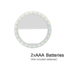 New Selfie Ring Mobile Phone Clip Lens Light Lamp Litwod Led Bulbs Emergency Dry Battery For Photo Camera Well Smartphone Beauty