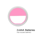 New Selfie Ring Mobile Phone Clip Lens Light Lamp Litwod Led Bulbs Emergency Dry Battery For Photo Camera Well Smartphone Beauty