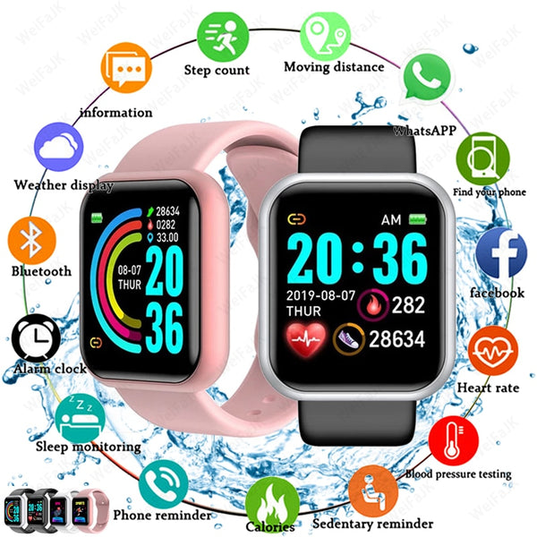 2020 Smart Watches Men Women D20 Smart Watch Blood Pressure Monitor Sports Fitness Bracelet Smartwatch For Apple Xiaomi Android