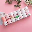7PCS/Set Women's Sexy Underwear Cute Cotton Panties Briefs For Girl Ladies lingerie Cartoon Girls Pink Pantys Underpants Thongs