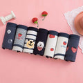 7PCS/Set Women's Sexy Underwear Cute Cotton Panties Briefs For Girl Ladies lingerie Cartoon Girls Pink Pantys Underpants Thongs