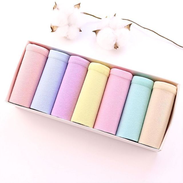 7PCS/Set Women's Sexy Underwear Cute Cotton Panties Briefs For Girl Ladies lingerie Cartoon Girls Pink Pantys Underpants Thongs