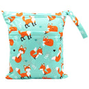 Asenappy Wet Dry Bag With Two Zippered Baby Diaper Bag Nappy Bag Waterproof Reusable Washable 30*36cm