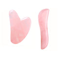 Rose Quartz Gouache Scraper Gua Sha Massage For Face Natural Gouache Stone GuaSha Massage Tools Body Facial Jade Massager Set