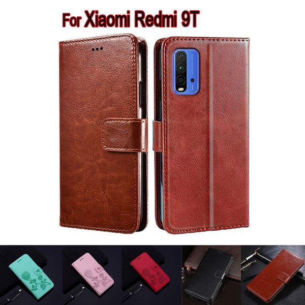 Leather Cover For Xiaomi Redmi 9T Case Flip Phone Protective Shell Funda On Redmi 9T 9 T Case  Hoesje Etui Book Capa Coque Bag