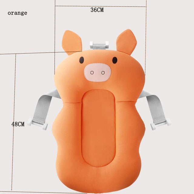 Baby Shower Bathtub Net Pad Standing Type Floating Newborn 0-2 Year Old Supplies Rack Accessories Mat Bebe Tub Set Cushion