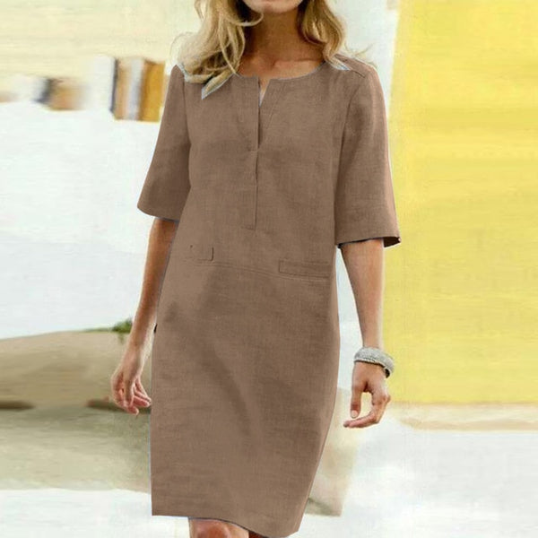 2021 Summer Floral Printed Bohemian Sundress ZANZEA Vintage Cotton Linen Party Short Dress Women Casual Short Sleeve Vestidos 7