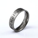 Beier Stainless steel Odin Norse Viking Amulet Rune MEN Ring fashion  words Retro Jewelry  LR-R133