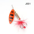 W.P.E Brand Spinner Lure 1pcs 6.5g/10g/13.5g 22 color with Treble Hook Metal Spoon Lure Hard Fishing Lure Fishing Tackle Bait
