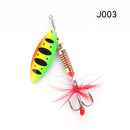 W.P.E Brand Spinner Lure 1pcs 6.5g/10g/13.5g 22 color with Treble Hook Metal Spoon Lure Hard Fishing Lure Fishing Tackle Bait