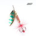 W.P.E Brand Spinner Lure 1pcs 6.5g/10g/13.5g 22 color with Treble Hook Metal Spoon Lure Hard Fishing Lure Fishing Tackle Bait