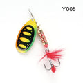 W.P.E Brand Spinner Lure 1pcs 6.5g/10g/13.5g 22 color with Treble Hook Metal Spoon Lure Hard Fishing Lure Fishing Tackle Bait