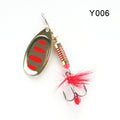 W.P.E Brand Spinner Lure 1pcs 6.5g/10g/13.5g 22 color with Treble Hook Metal Spoon Lure Hard Fishing Lure Fishing Tackle Bait