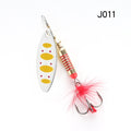 W.P.E Brand Spinner Lure 1pcs 6.5g/10g/13.5g 22 color with Treble Hook Metal Spoon Lure Hard Fishing Lure Fishing Tackle Bait
