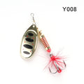 W.P.E Brand Spinner Lure 1pcs 6.5g/10g/13.5g 22 color with Treble Hook Metal Spoon Lure Hard Fishing Lure Fishing Tackle Bait