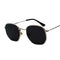 2021 Square Sunglases Men Hexagon Sun glasses Mannen Women Metal Frame Fishing Glasses Gold gray Eyewear lentes de sol hombre