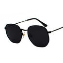 2021 Square Sunglases Men Hexagon Sun glasses Mannen Women Metal Frame Fishing Glasses Gold gray Eyewear lentes de sol hombre