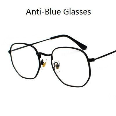 2021 Square Sunglases Men Hexagon Sun glasses Mannen Women Metal Frame Fishing Glasses Gold gray Eyewear lentes de sol hombre